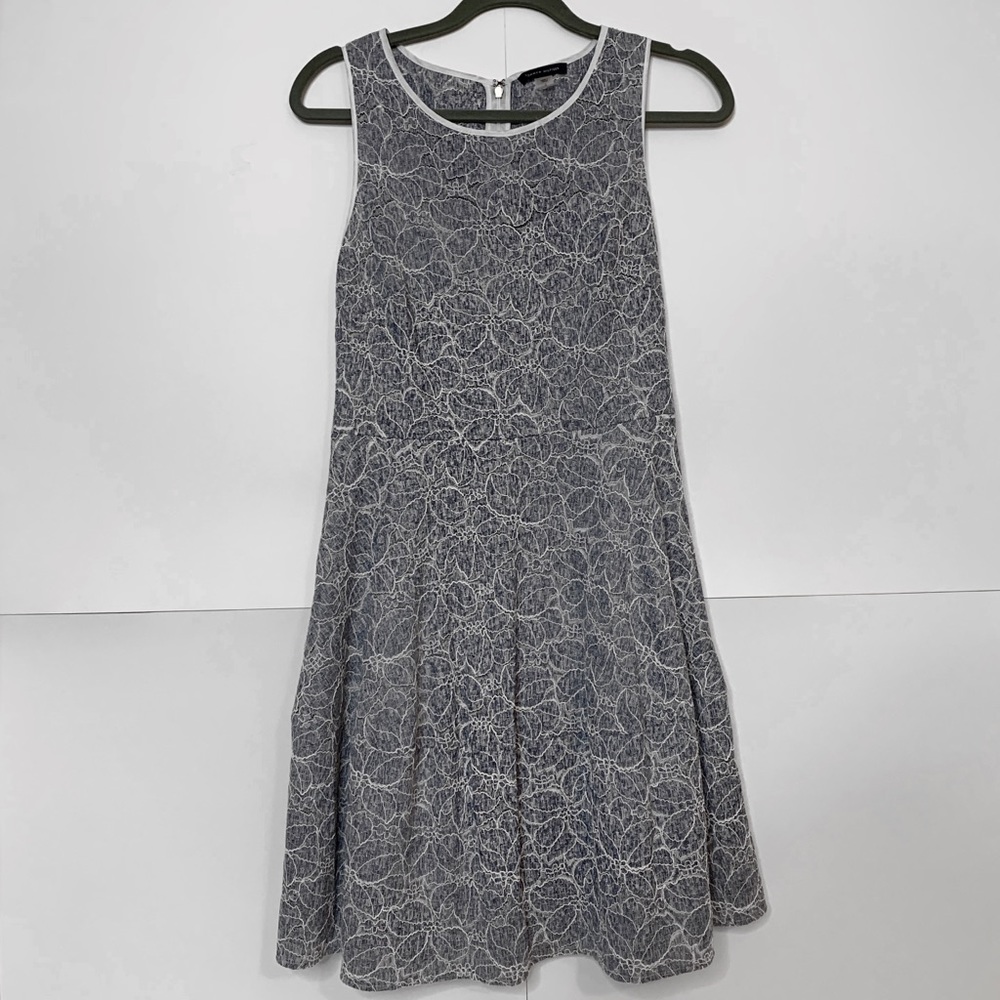 Tommy Hilfiger A-line floral embroidery dress